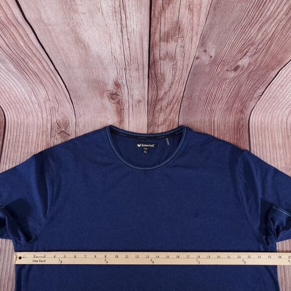 Buttercloth Mens Size 3XL Regular Fit Icy Cotton Navy Blue Crewneck T-Shirt Tee - Picture 9 of 10